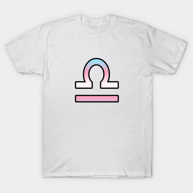 Libra Trans Pride Symbol T-Shirt by SillyStarlight